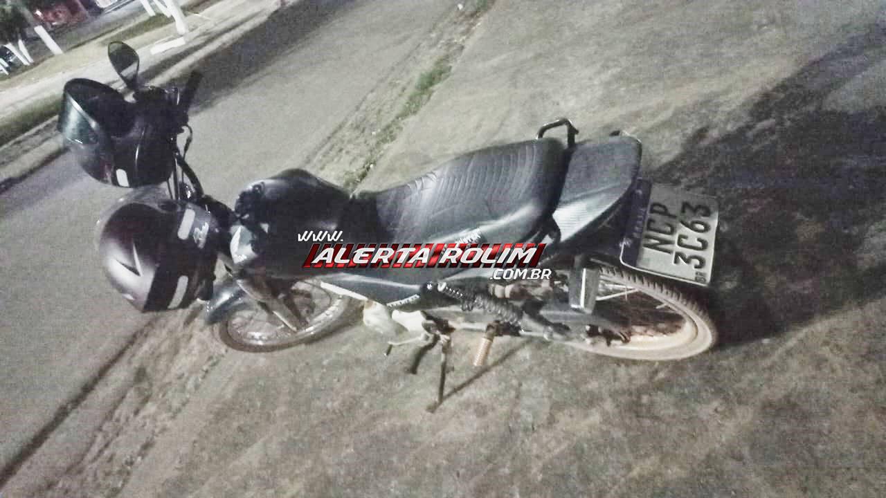 Moto furtada foi recuperada pela Polícia Militar em Nova Brasilândia do