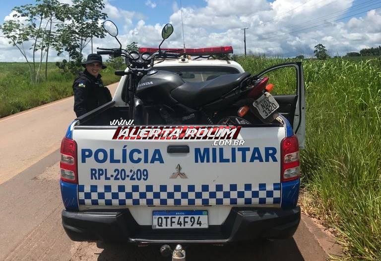 Moto Furtada Foi Recuperada Pela Pm Na Rea Rural De Rolim De Moura