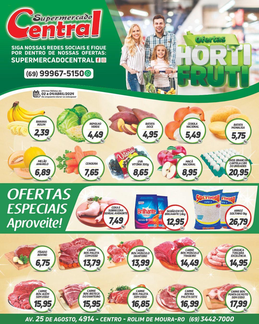 Promoção Supermercado Central em Rolim de Moura Alerta Rolim