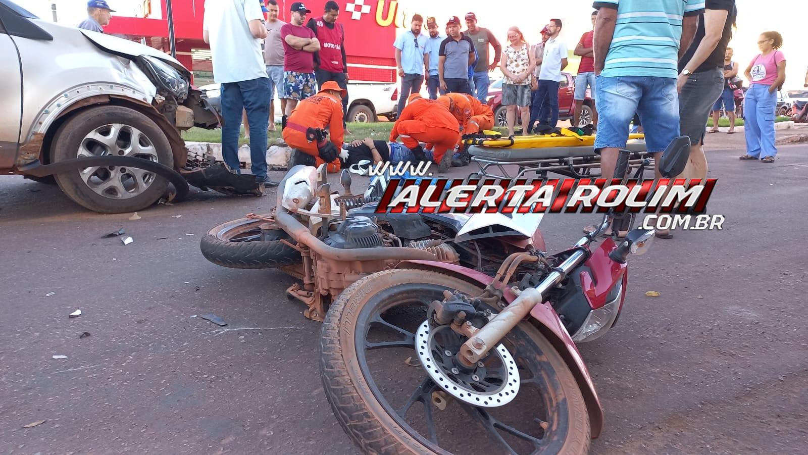 Primeiro Acidente De Tr Nsito Do Dia Deixou Condutor De Moto