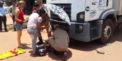 Acidente de trânsito no cruzamento da Avenida Norte Sul com Avenida Maringa