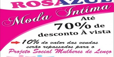 Publicidade – Promoção RosAzul Fascínio Modas