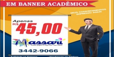 Publicidade – Massari com preços especiais em Banner Acadêmico