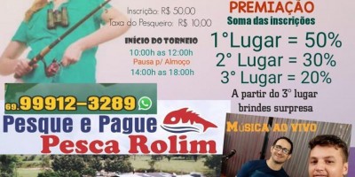 Vem aí, no dia internacional da mulher, 08 de Março, o primeiro festival de pesca feminino promovido pelo Pesca Rolim