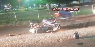 Acidente de trânsito envolvendo duas motos foi registrado na noite de terça, em Rolim de Moura 