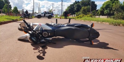 Acidente de trânsito envolvendo duas motos resulta em condutoras feridas, em Rolim de Moura – Vídeo 