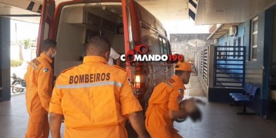 Bombeiros salvam criança de 02 anos de idade que se afogou em balde com água, em Jí-Paraná