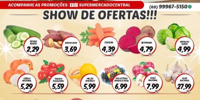 Promoção supermercado Central em Rolim de Moura