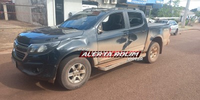 Duas adolescentes foram socorridas após colisão entre bicicleta e caminhonete no bairro São Cristóvão, em Rolim de Moura