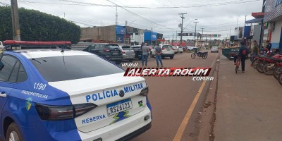 Acidente de trânsito mobilizou PM e bombeiros nesta manhã em Rolim de Moura