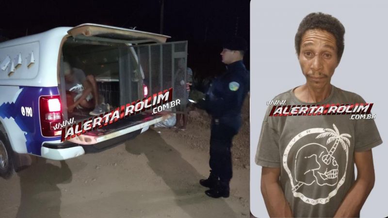 Acusado de furto foi preso por equipe de Radiopatrulha da PM, em Rolim de Moura