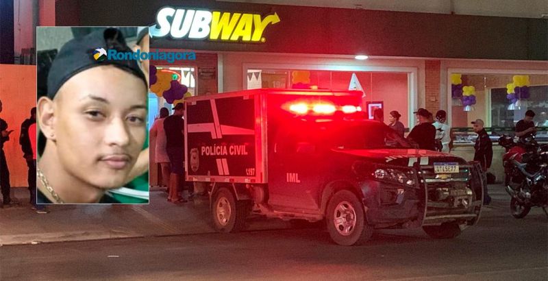 Homem foi morto com quatro tiros na cabeça dentro da Subway, em RO