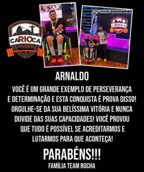 Atleta rolimourense fica em 3º colocado no Campeonato Brasileiro de CrossFit adaptado Rio Carioca Games