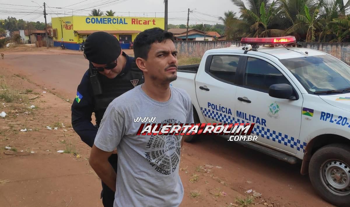 Acusado de roubo foi preso pela Polícia Militar em Rolim de Moura; assista  ao vídeo - Alerta Rolim